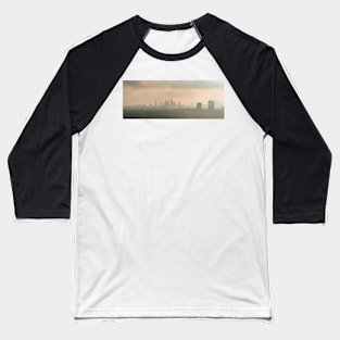 Moody sky over skyscrapers in Warsaw city center Baseball T-Shirt